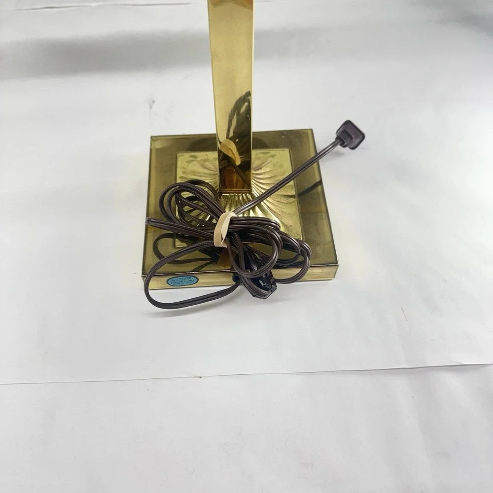 Brass Adjustable Piano Banker Library Desk Lamp Vintage Dual Bulb Excellent